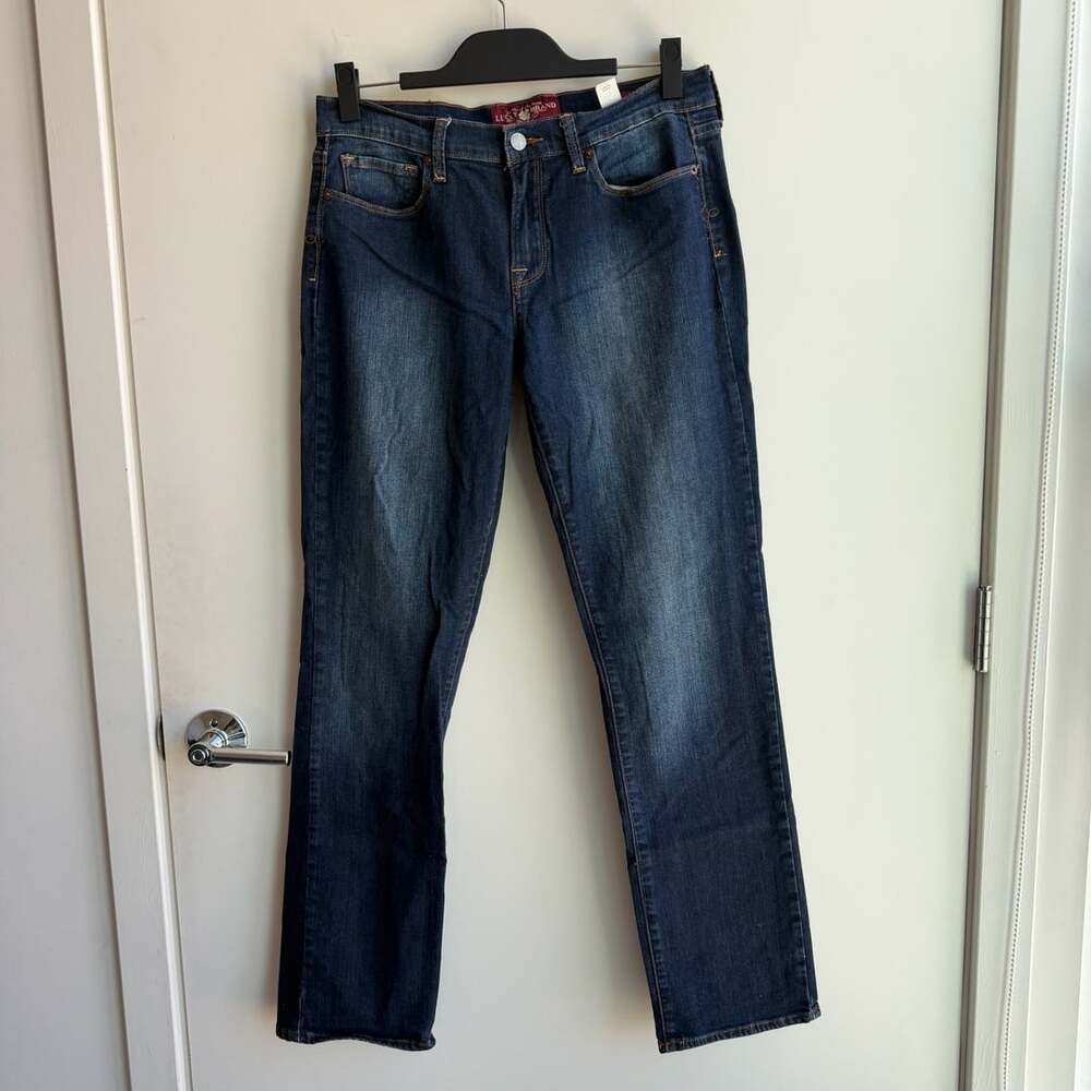 Lucky Brand Sofia Straight Jeans Size 10/30 Regular Dark Wash Denim